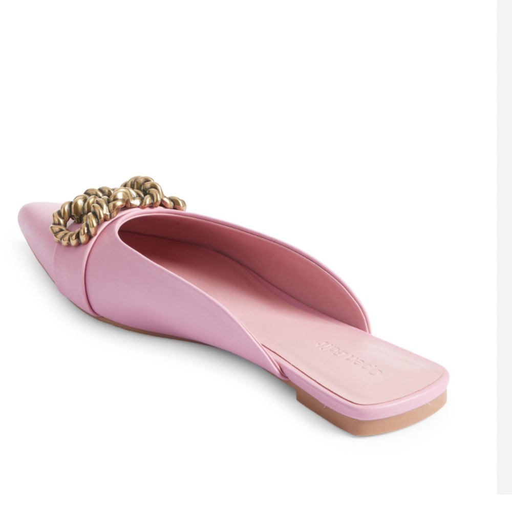 Open Edit Pink Pointed Toe Mule